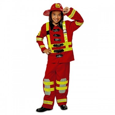DISFRAZ DE BOMBERO ROJO...