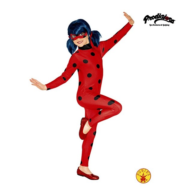 pedir disculpas Guau Acuerdo Disfraz de Ladybug para niña, Marca Rubies, Miraculous