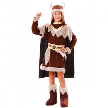 DISFRAZ DE VIKINGA PARA NIÑA
