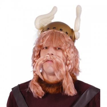 Vikingos Peluca trenzada estilo, peluca vikinga, peluca traje de