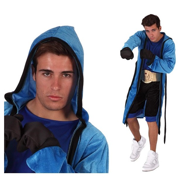 Comprar Disfraz de Boxeador Azul Hombre - Disfraces de Deporte