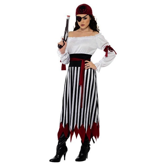pesadilla moco Pasado Disfraz de Pirata a Rayas para mujer marca Smiffy´s