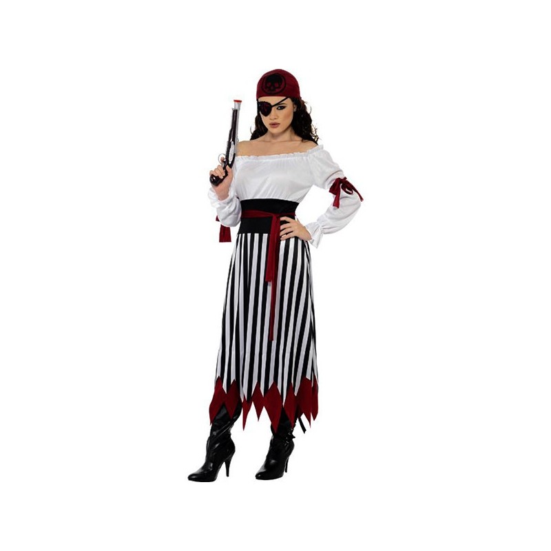 Espesar capitán Multitud Disfraz de Pirata a Rayas para mujer marca Smiffy´s