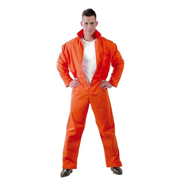 Disfraz de prisionero naranja para adultos, disfraz de convicto unisex,  para hombres y mujeres : Ropa, Zapatos y Joyería 
