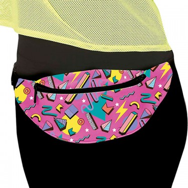 Riñonera Pulseras Gafas Kit Disfraz Años 80-90 Para Mujer - 25 Piezas Neon: Riñonera, Gafas, Pulseras, Guantes... Ropa Años 80 Disfraz