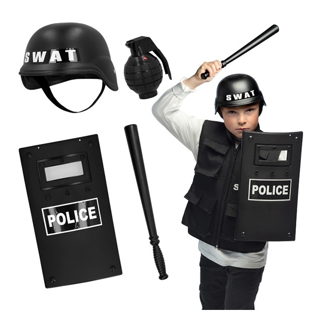 DISFRAZ DE POLICIA SWAT INFAFNTIL