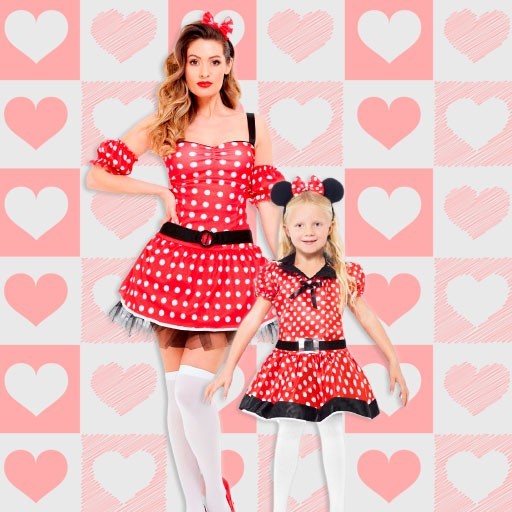 Minnie mouse  Disfraces madre e hija, Madre e hija bebe, Madre e hija