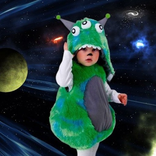 Disfraz de Alien Espacial con Túnica Infantil