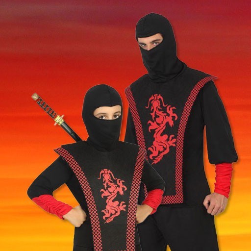 Disfraz ninja para hombre adulto