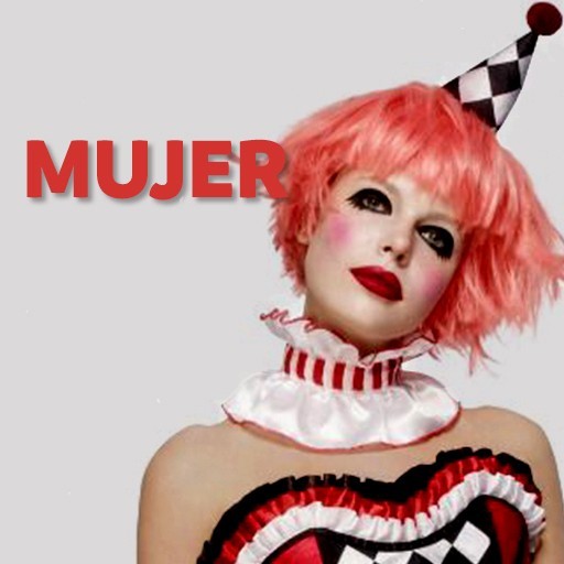 Disfraz Payaso de Circo Cosplay Ropa de Halloween para Mujer