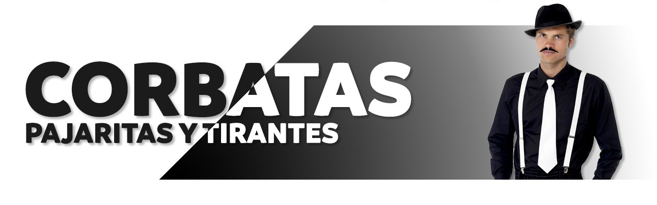 Corbatas, pajaritas y tirantes para disfraces | Disfraces Antifaz